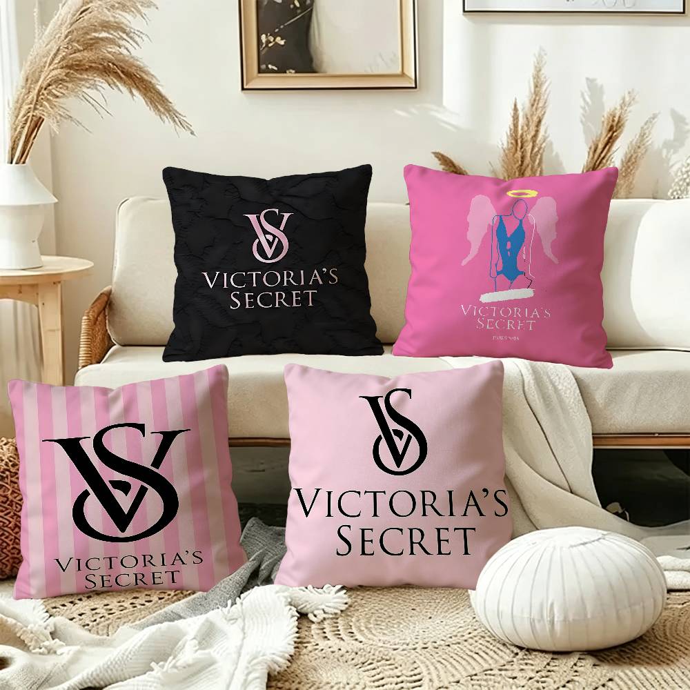 Home Fragrance Victoria Secret - V-Victoria-logo-S-Secret Federe per cuscini Decorative per